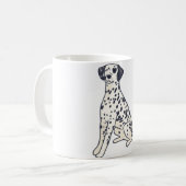ダルメシアン犬の魔法 コーヒーマグカップ (正面左)
