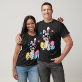 ダルメシアン犬 うさぎ耳 サングラス イースター Tシャツ (ユニセックス)