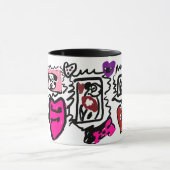 ダルメシアン+かわいい マグカップ (中央)