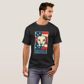 ダルメシアン アメリカ 7月4日 犬 パピー Tシャツ (正面フル)