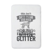 ダルメシアン グリッター 面白い 犬 毛 引用 デザイン 1 バスマット (正面縦)