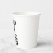 ダルメシアン グリッター 面白い 犬 毛 引用 デザイン 1 紙コップ (左)
