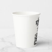 ダルメシアン グリッター 面白い 犬 毛 引用 デザイン 1 紙コップ (右)