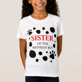 ダルメシアン+スポット お誕生日のお兄さん/お姉さんの妹/弟 Tシャツ