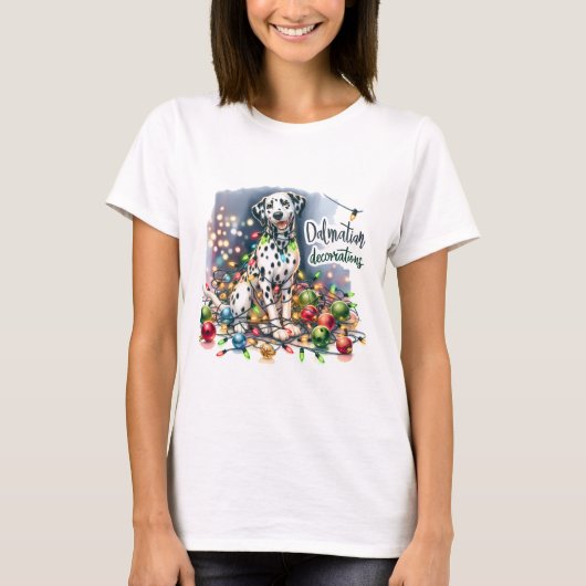 ダルメシアン デコレーション Tシャツ (正面)