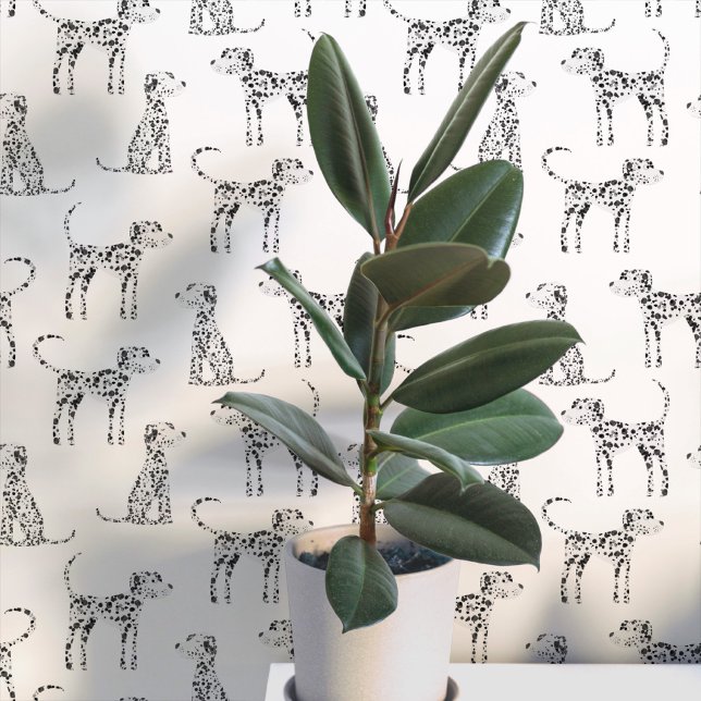 ダルメシアン ドッグ パターン 壁紙 (Fun Dalmatian dog peel and stick art wallpaper for animal and pet lovers)