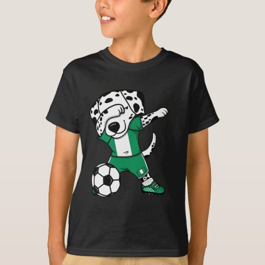 ダルメシアン ナイジェリア サッカー ファン ジャージ ナイジェリア代表 Tシャツ (正面)