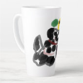 ダルメシアン ヒマワリ  カフェラテマグ (左アングル)