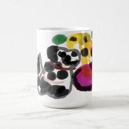 ダルメシアン ヒマワリ コーヒーマグカップ