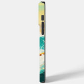 ダルメシアン ビーチ サーフィン 絵画 Case-Mate iPhoneケース (裏面 / 左)