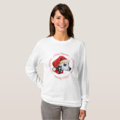 ダルメシアン メリークリスマス Tシャツ (正面フル)