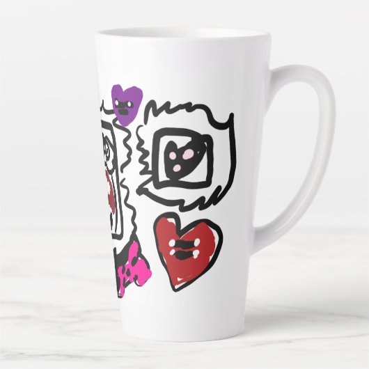 ダルメシアン 可愛い カフェラテマグ (右)