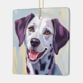 ダルメシアン | 水彩画の犬のペットアート セラミックオーナメント (左)