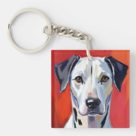 ダルメシアン | 犬の絵 ペット 水彩画 キーホルダー