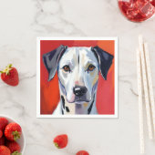 ダルメシアン | 犬の絵 ペット 水彩画 スタンダードカクテルナプキン (インサイチュ)