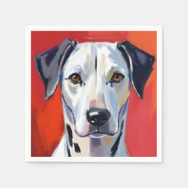 ダルメシアン | 犬の絵 ペット 水彩画 スタンダードカクテルナプキン