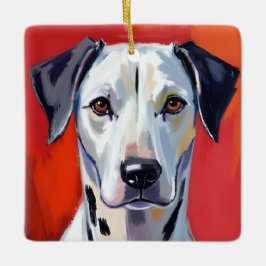 ダルメシアン | 犬の絵 ペット 水彩画 セラミックオーナメント