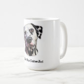 ダルメシアン 犬 オリジナル テキスト コーヒーマグカップ (正面右)