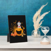 ダルメシアン 犬 ハロウィーン ダルメシア犬 ハロウィーン フォトプラーク (側面)