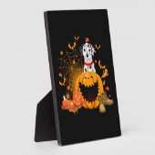 ダルメシアン 犬 ハロウィーン ダルメシア犬 ハロウィーン フォトプラーク (側面)