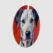 ダルメシアン 絵画 犬 ペット オーナメント (正面)