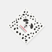 ダルメシアン 誕生日 黒斑の犬 スタンダードカクテルナプキン (角)