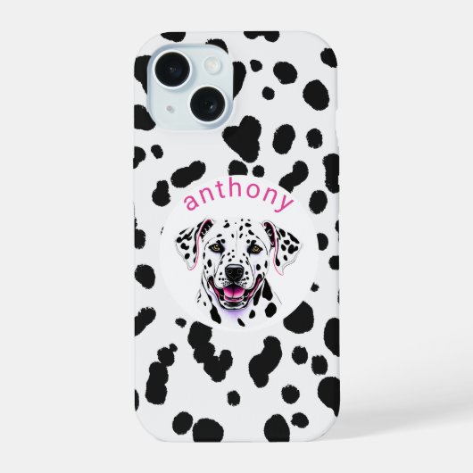 ダルメシアン iPhone 15ケース (裏面)