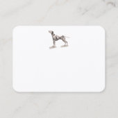 ダルメティア犬の社会通話カード コーリングカード (裏面)