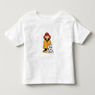 ダルメーションガール消防士 トドラーTシャツ