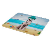 ダルメーションドッグオンビーチ カッティングボード (角)