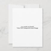 ダルメーションバラとハート-招待状 招待状 (裏面)