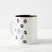 ダルメーションパピーズポーズツートーンコーヒーマグ ツートーンマグカップ (正面左)