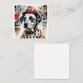 ダルメーションファイアーヘルメット卒業ノテカード ノートカード (正面/裏面)