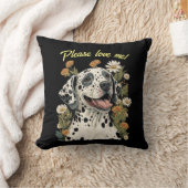 ダルメーション装飾用クッションとカスタマイズ可能文字 クッション (ブランケット)