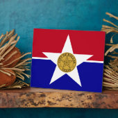 ダルラスシティ国旗のプラーク フォトプラーク (側面)