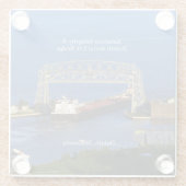 ダルースのガラスのコースターにおけるアメリカの完全性 ガラスコースター (裏面)