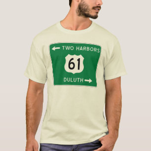 ダルースの2つの港、ハイウェー61のTシャツ Tシャツ
