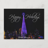 ダルースミネソタのクリスマスの照明の郵便はがき シーズンポストカード (正面)