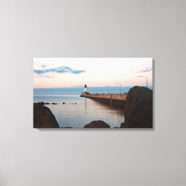 ダルース港ノースピアライト キャンバスプリント
