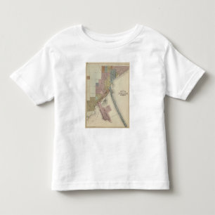 ダルース、St. Louis郡、ミネソタの地図 トドラーTシャツ