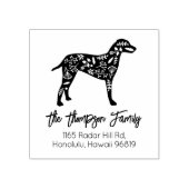 ダル飾マティアンファミリー差出人住所 ラバースタンプ (インプリント)