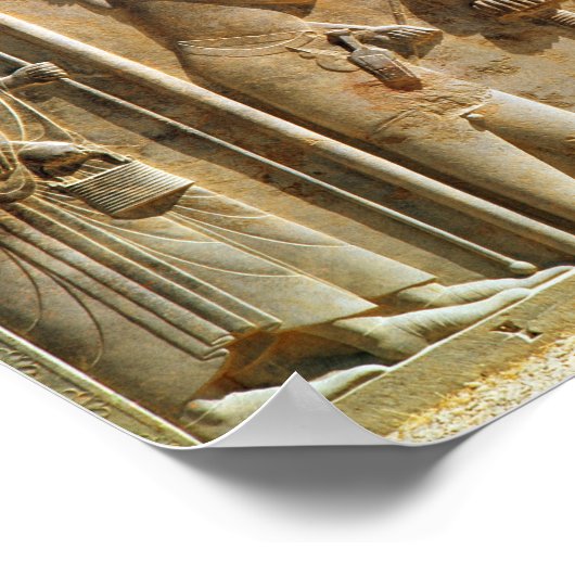 ダレイオス王に敬意を表する中央士官 ポスター (角)