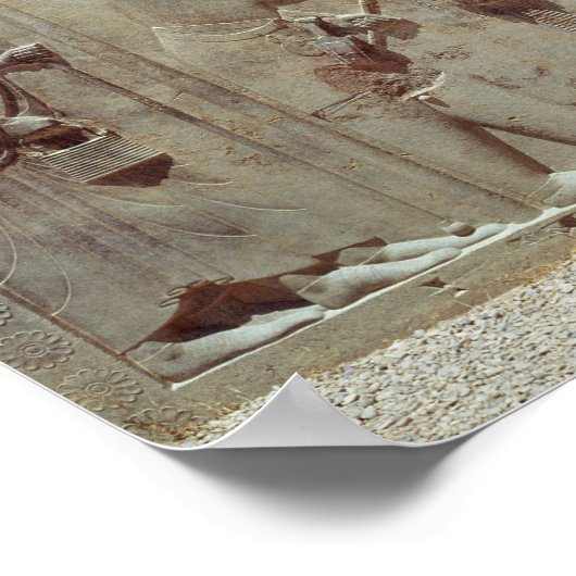 ダレイオス王に敬意を表する中央士官 ポスター (角)