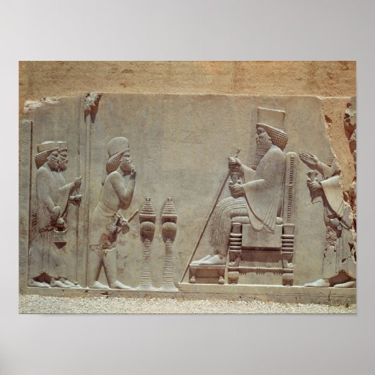 ダレイオス王に敬意を表する中央士官 ポスター (正面)