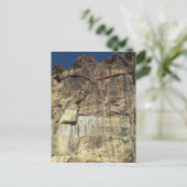 ダレイオス王のアケメネス岩レリーフ、 浮き彫り ポストカード (スタンド正面)