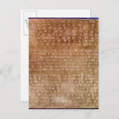 ダレイオスIのプラーク紀元前550-500年 ポストカード (正面/裏面)