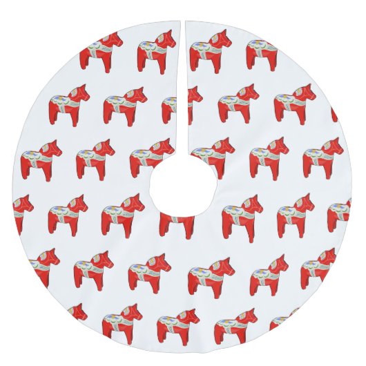 ダレカリアンの馬 ブラッシュドポリエステルツリースカート (正面)