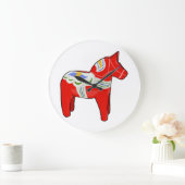 ダレカリアンの馬 ラージ壁時計 (ホーム)