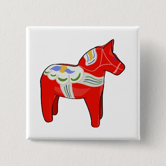 ダレカリアンの馬 缶バッジ (正面)