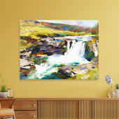 「ダレスの突進」 – ヨークシャーの風景 キャンバスプリント (インサイチュ (リビング))